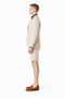 Mens Blazer With Shorts - Beige Suit