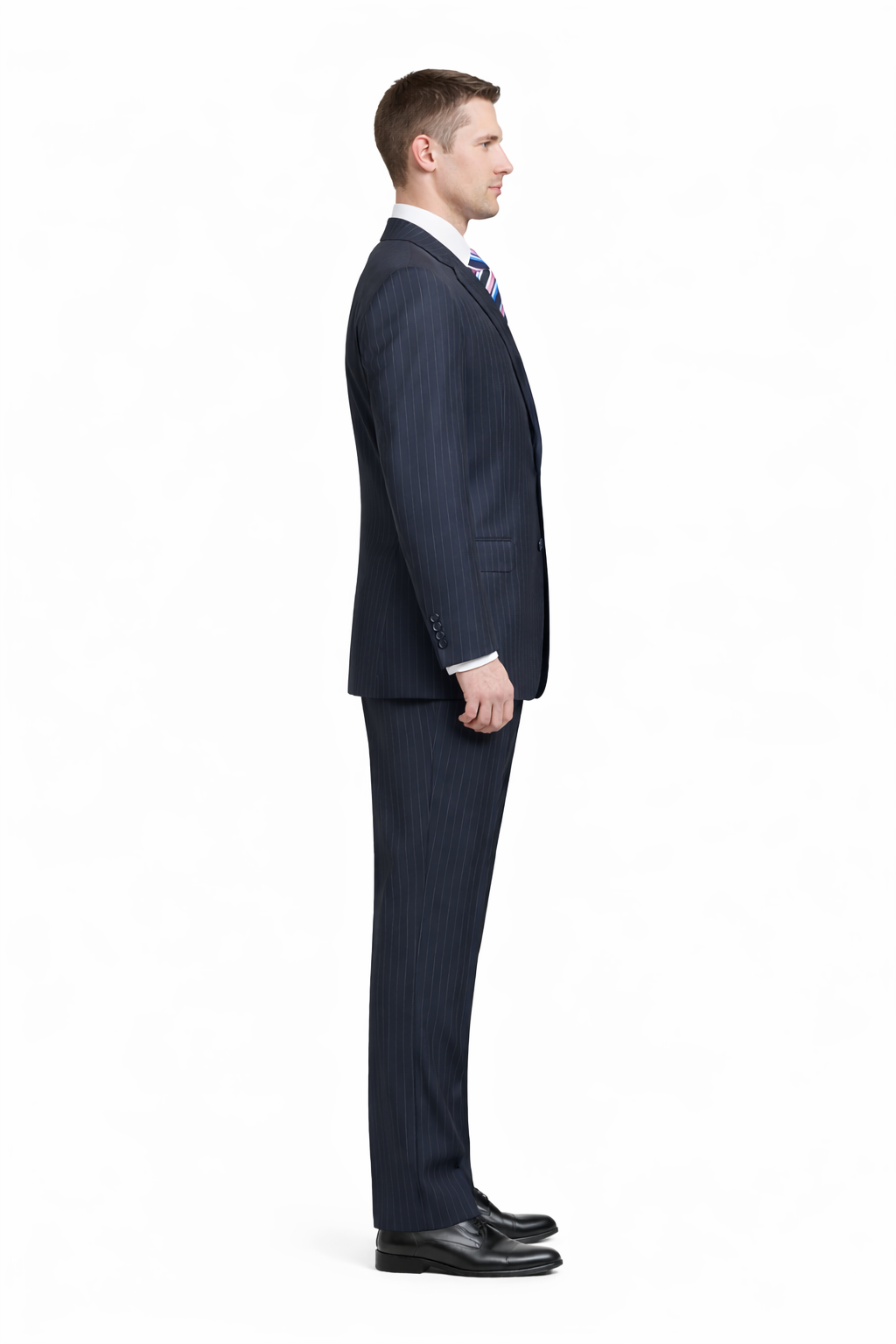Men’s Blue Wool Suit – Classic Fit, Premium Fabric, Designer Style, All Sizes Available