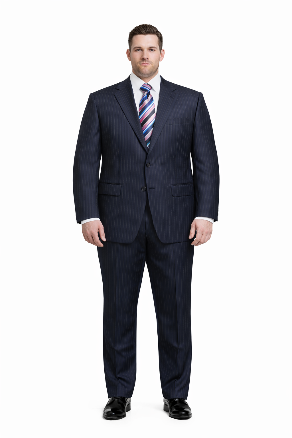 Men’s Blue Wool Suit – Classic Fit, Premium Fabric, Designer Style, All Sizes Available