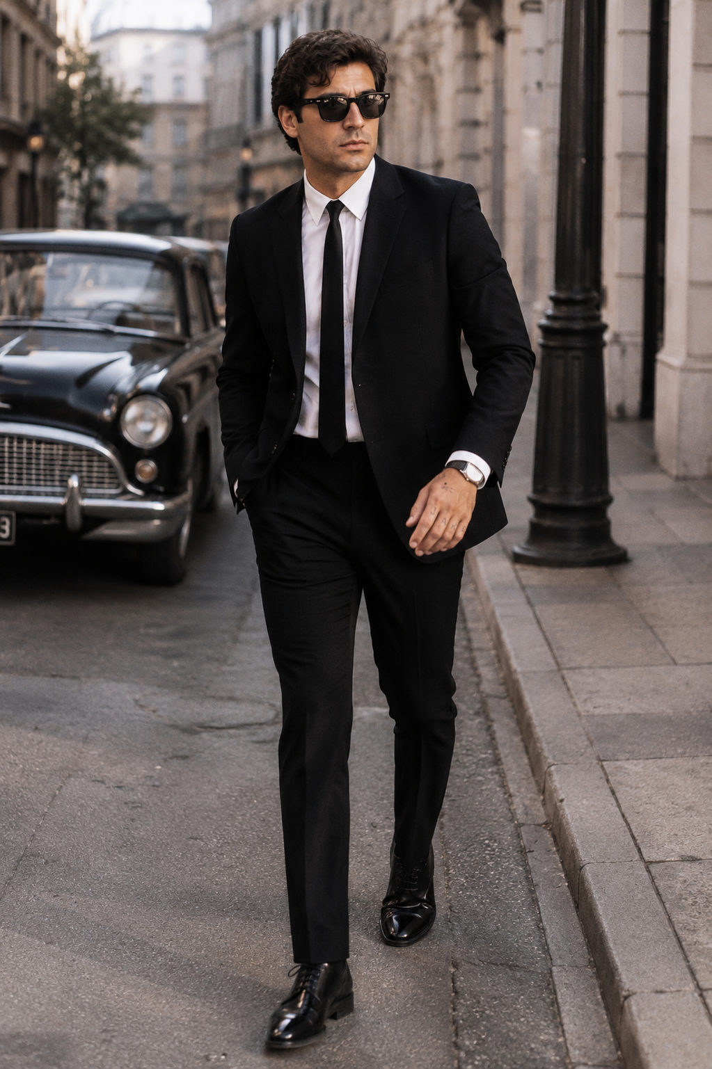 Mens Blues Brothers Black Suit Costume Package Suit | Shirt | Tie
