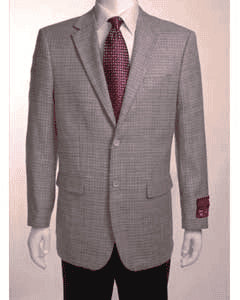 Mens Brown Checkered Blazer - AlbertoNardoniStore