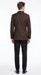 Mens Brown Dinner Jacket with Black Pants – Satin Lapel Tuxedo Suit for Weddings & Formal Events