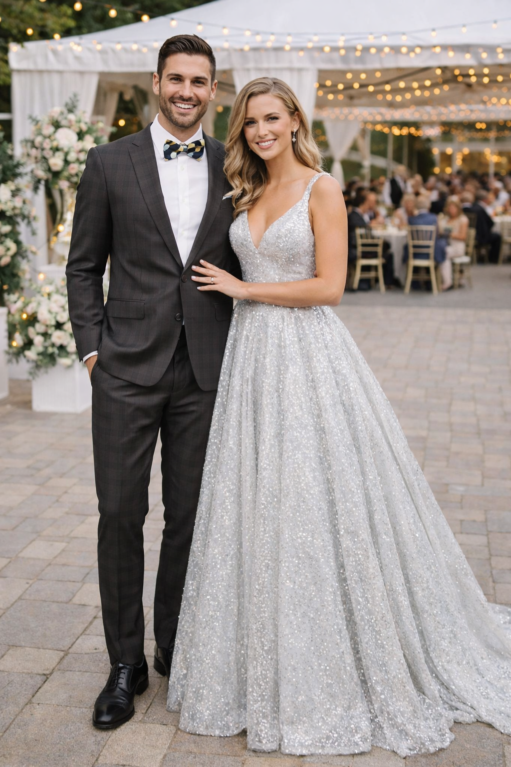 Men's Brown Plaid Slim Fit Suit by Rossiman Rossi â€“ Peak Lapel Jacket & Tapered Pants