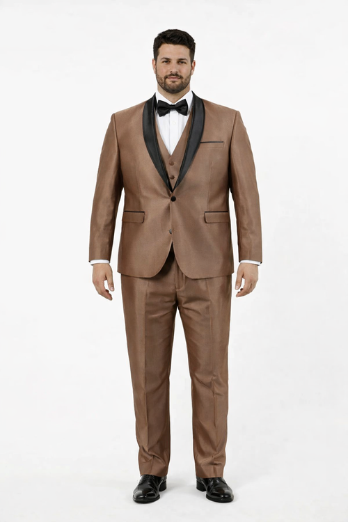 Mens Brown Wedding Suit