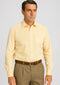 Men's Canary Straight Collar French Cuff Dress Shirt - Striped Dress Shirt - Mens Pinstripe Dress Shirt
