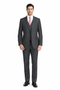 Mens Charcoal Mantoni Suit – Classic 3 Piece Dark Grey Suit for Business, Wedding and Formal Wear