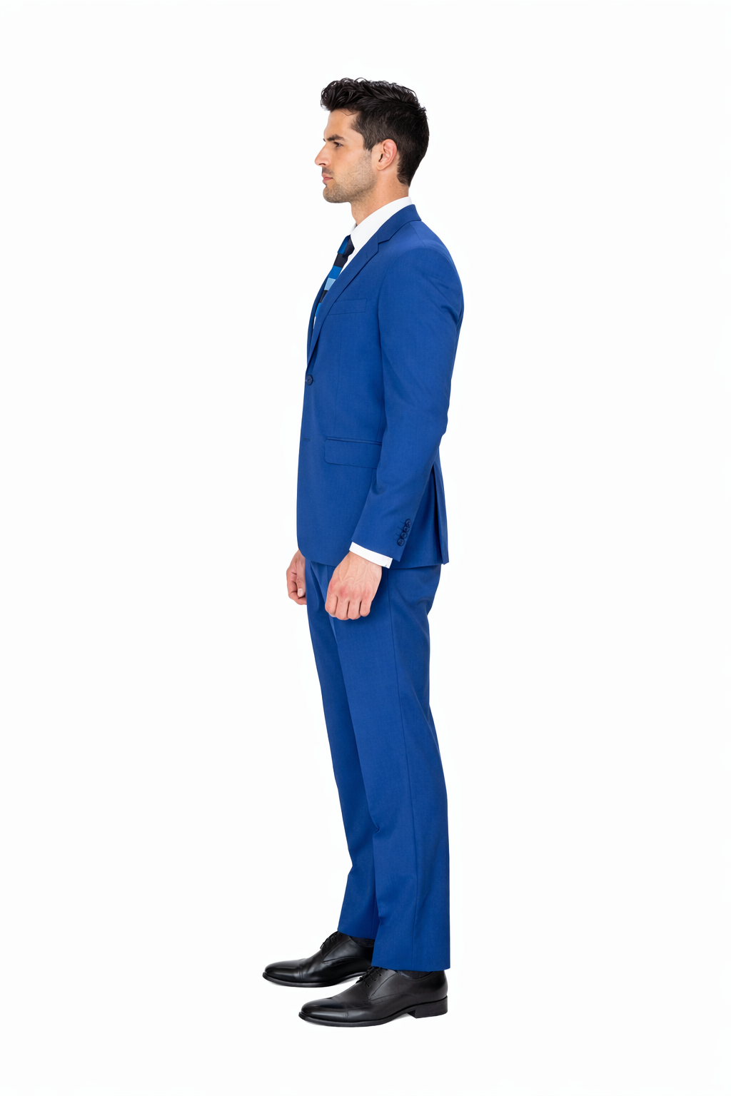 Mens Cheap Blue Suit Indigo Slim Wedding Suit