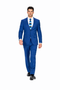Mens Cheap Blue Suit Indigo Slim Wedding Suit