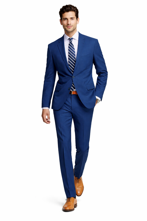 Mens Cheap Blue Suit Mens Slim Fit Suit Indigo Blue