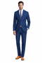 Mens Cheap Blue Suit Mens Slim Fit Suit Indigo Blue