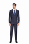 Mens Cheap Blue Suit Slim Two Button Navy Suit