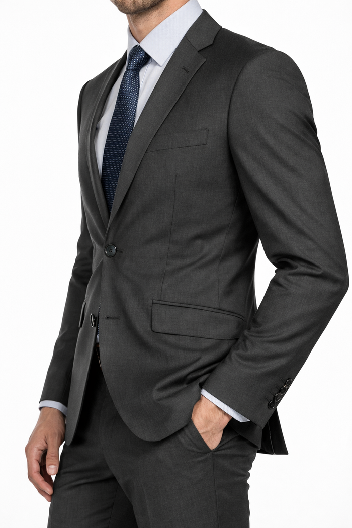Mens Cheap Grey Suit Mens Slim Modern Suit Charcoal Grey