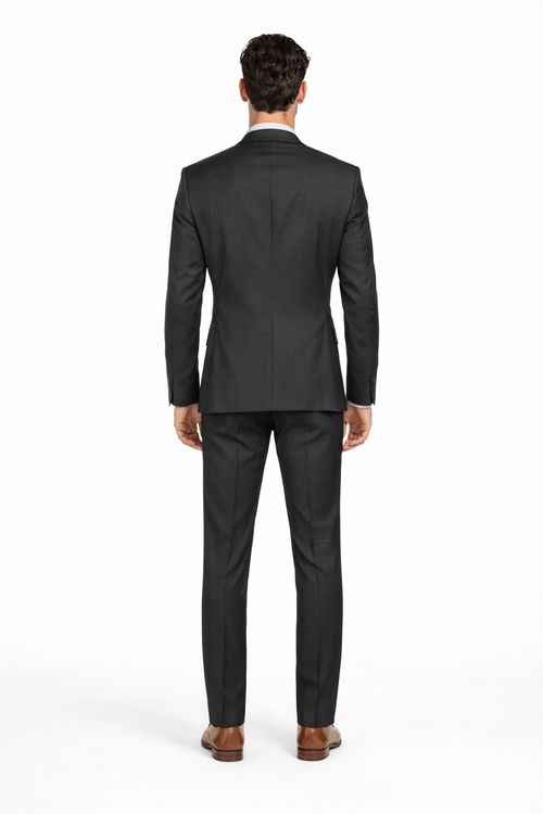 Mens Cheap Grey Suit Mens Slim Modern Suit Charcoal Grey