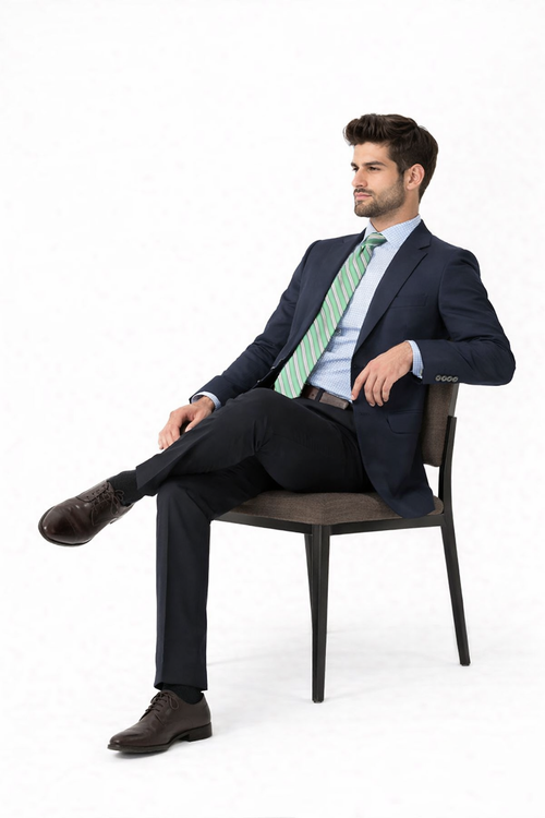 Mens Cheaped Price Suit Jackets 2 Button Big And Tall Size Blazer 56 To 80 Suit Dark Navy Cheap Priced Sport Coats - Large Sport Jacket