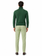 Mens Classic Emerald Green Turtleneck Sweater - Slim Fit Knit Pullover