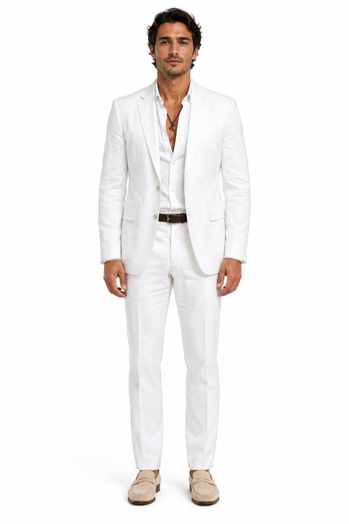 Mens Colin Farrell Miami Vice White Suit
