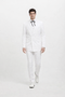 Mens Colonel Sanders White Double Breasted Suit Besom Pocket Costume
