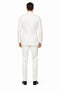 Mens Colonel Sanders White Double Breasted Suit Chest Pocket Costume