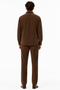 Men's Corduroy Shirt and Pants Walking Suit in Winter Cotton Fabric Casual in Color Brown leisure Style
