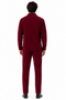 Mens Corduroy  Shirt and Pants Walking Suit in Winter Cotton Fabric Casual in Color Burgundy leisure Style