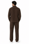 Mens Corduroy Shirt and Pants Walking Suit in Winter Cotton Fabric Casual in Color Mocha Choclate brown leisure Style