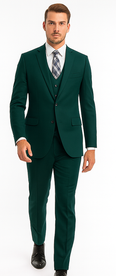 Mens Dark Teal Suit - Teal Blue Suit - Teal Color Wedding Suit
