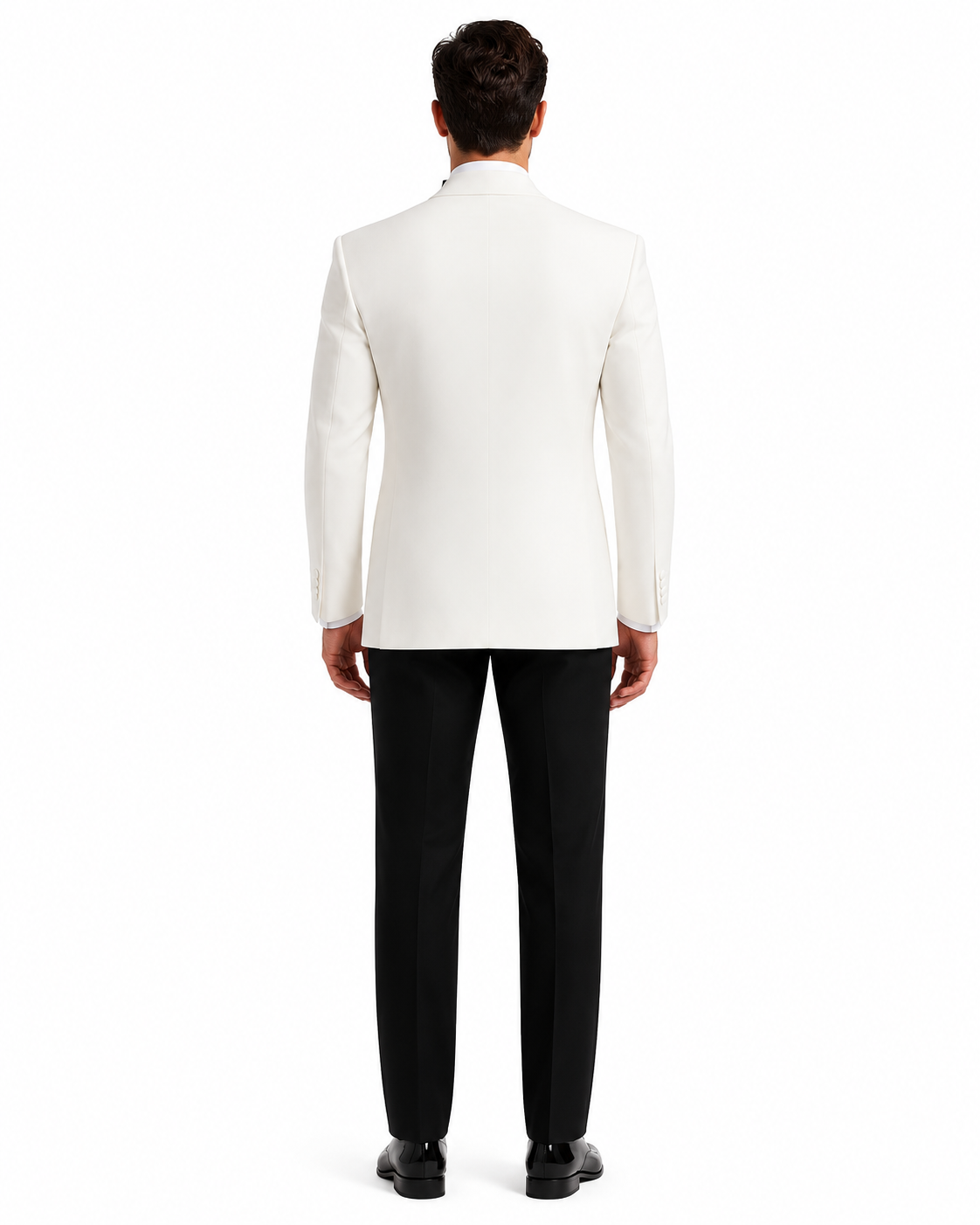 Mens Designer Traditional Shawl Lapel Dinner Jacket in Ivory