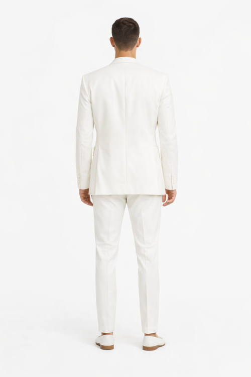 Mens Don Johnson Miami Vice White Suit Costume
