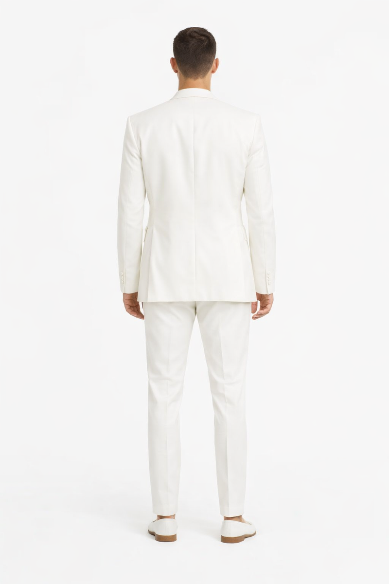 Mens Don Johnson Miami Vice White Suit Costume