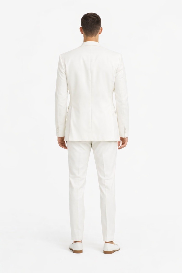 Mens Don Johnson Miami Vice White Suit Costume