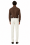 Mens Double Pleated Trousers - Double Pleated Dress Pants - Slacks Ivory