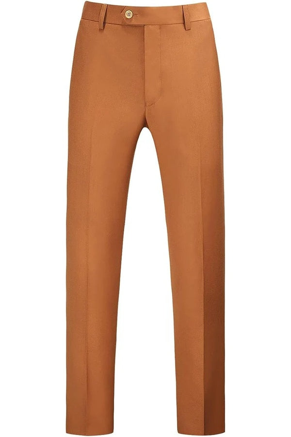 Mens Dress Pants Front Flat Fit Casual Pants