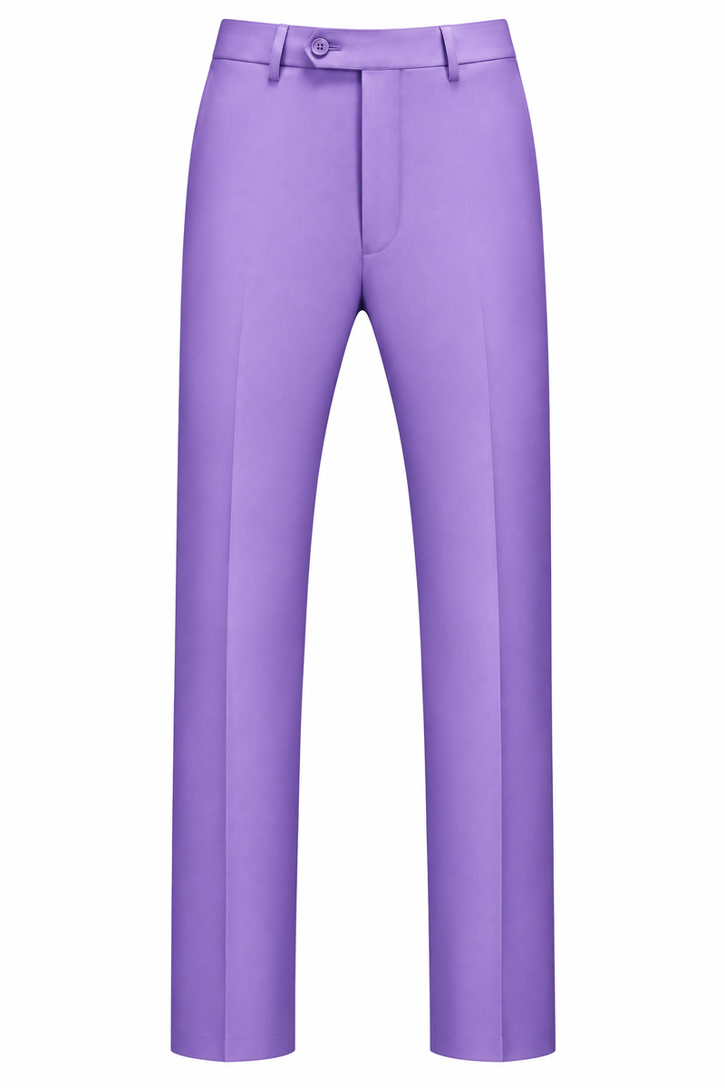 Mens Dress Pants Front Flat Fit Casual Pants