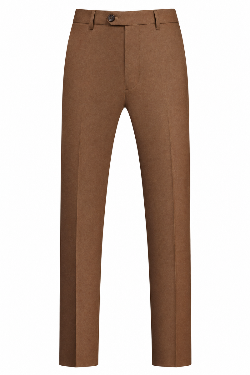 Mens Dress Pants Front Flat Fit Casual Pants