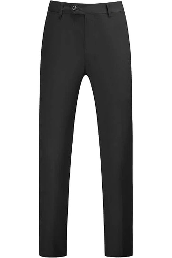 Mens Dress Pants Front Flat Fit Casual Pants