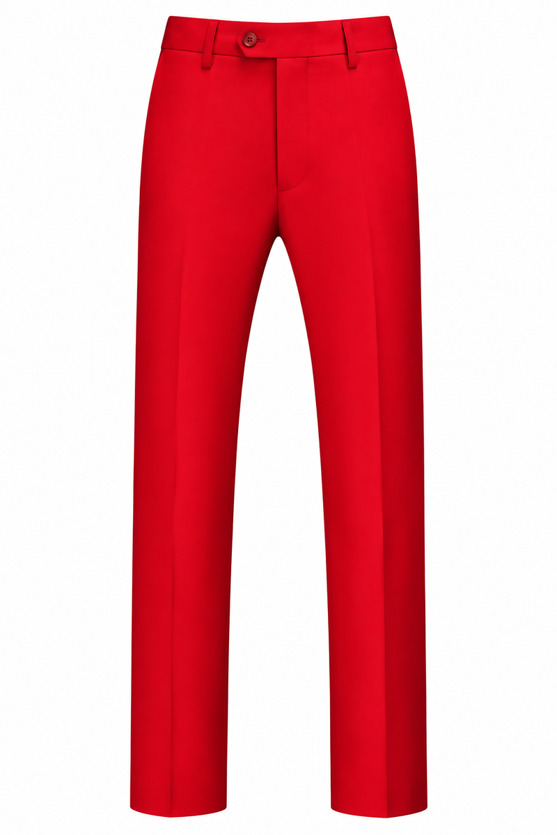 Mens Dress Pants Front Flat Fit Casual Pants