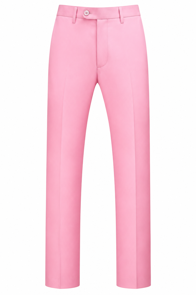 Mens Dress Pants Front Flat Fit Casual Pants