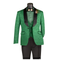 Mens Emerald Green Jacquard Tuxedo Suit