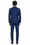 Mens Enzo Tovare Denim Blue Linen Summer Suit – Breathable Two Piece Suit for Wedding, Business, Travel