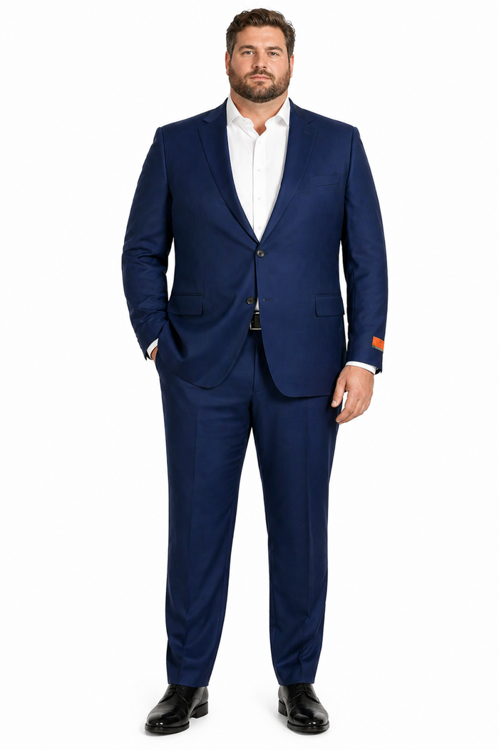 Mens Enzo Tovare Denim Blue Linen Summer Suit – Breathable Two Piece Suit for Wedding, Business, Travel