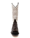 Men's Ferrini Kai Sea Turtle Print Boots Handcrafted Brown