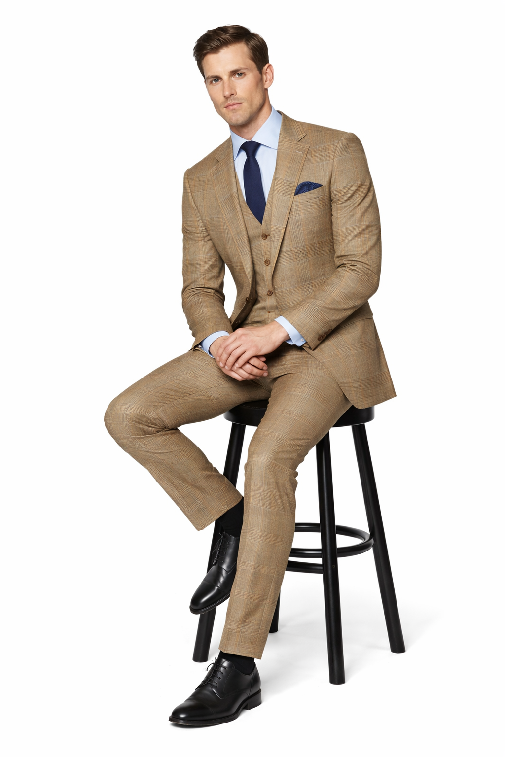 Mens Great Gatsby Costume - Great Gatsby Suit - Gatsby Clothes (Vest + Pants + Suit Shirt Tie Package)