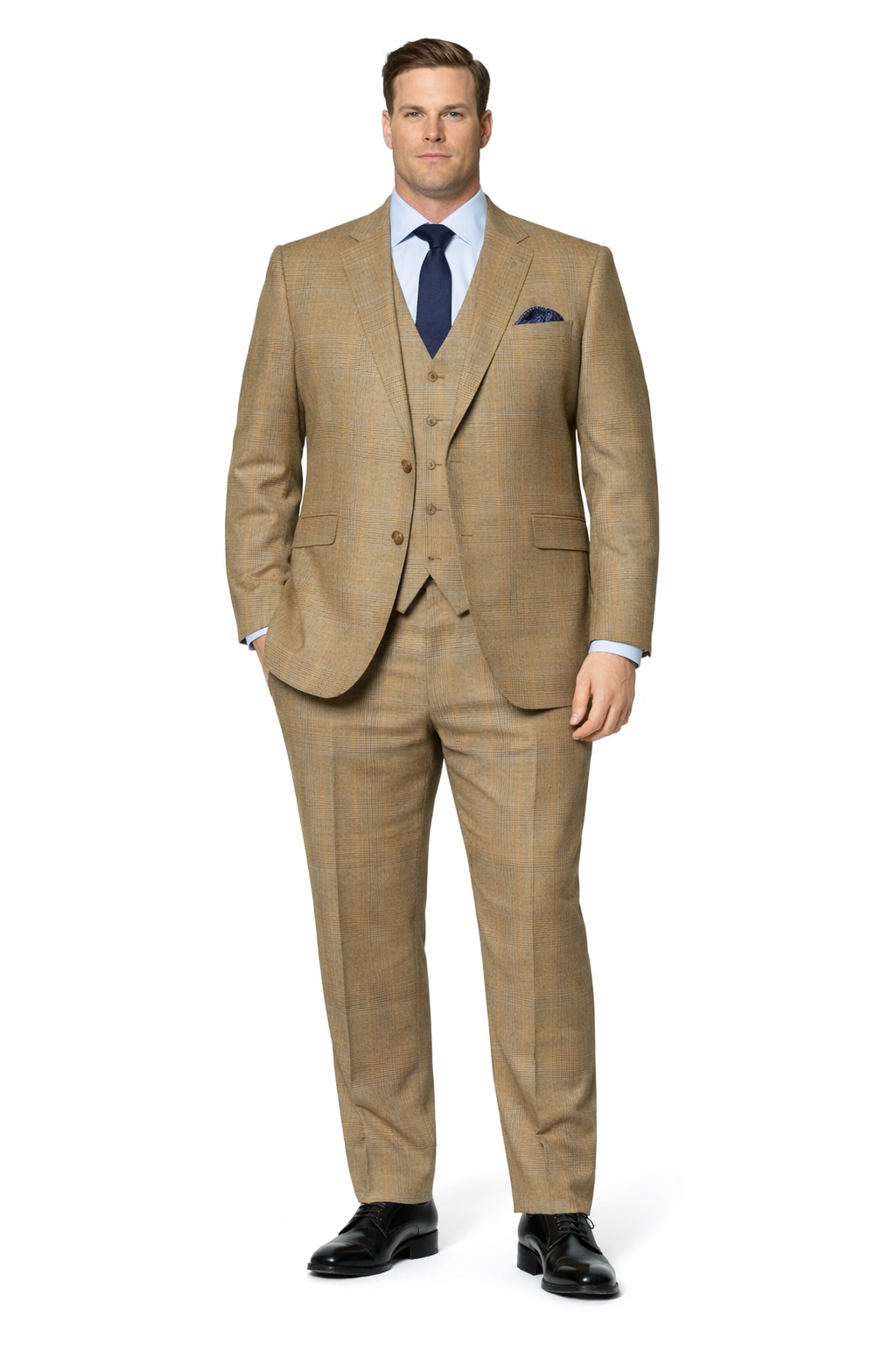 Mens Great Gatsby Costume - Great Gatsby Suit - Gatsby Clothes (Vest + Pants + Suit Shirt Tie Package)