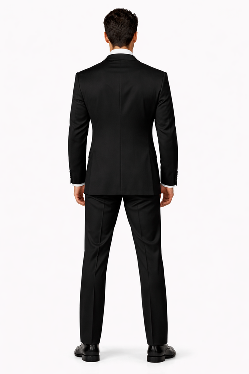 Mens Great Gatsby | Leonardo Dicaprio Vested Tuxedo in Black