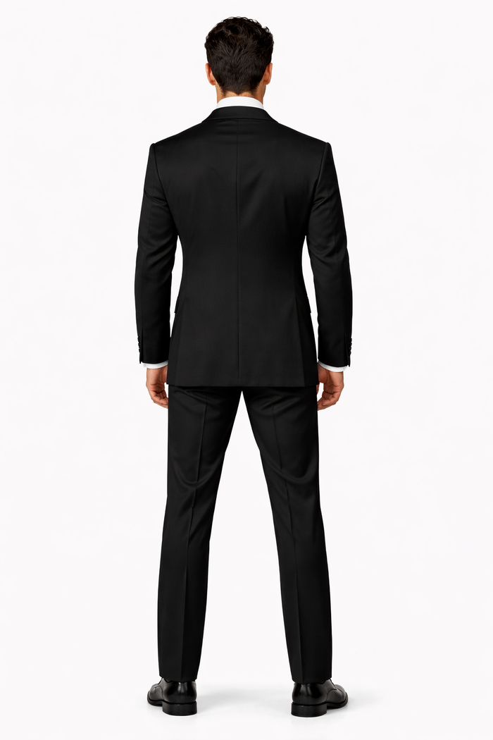 Mens Great Gatsby | Leonardo Dicaprio Vested Tuxedo in Black