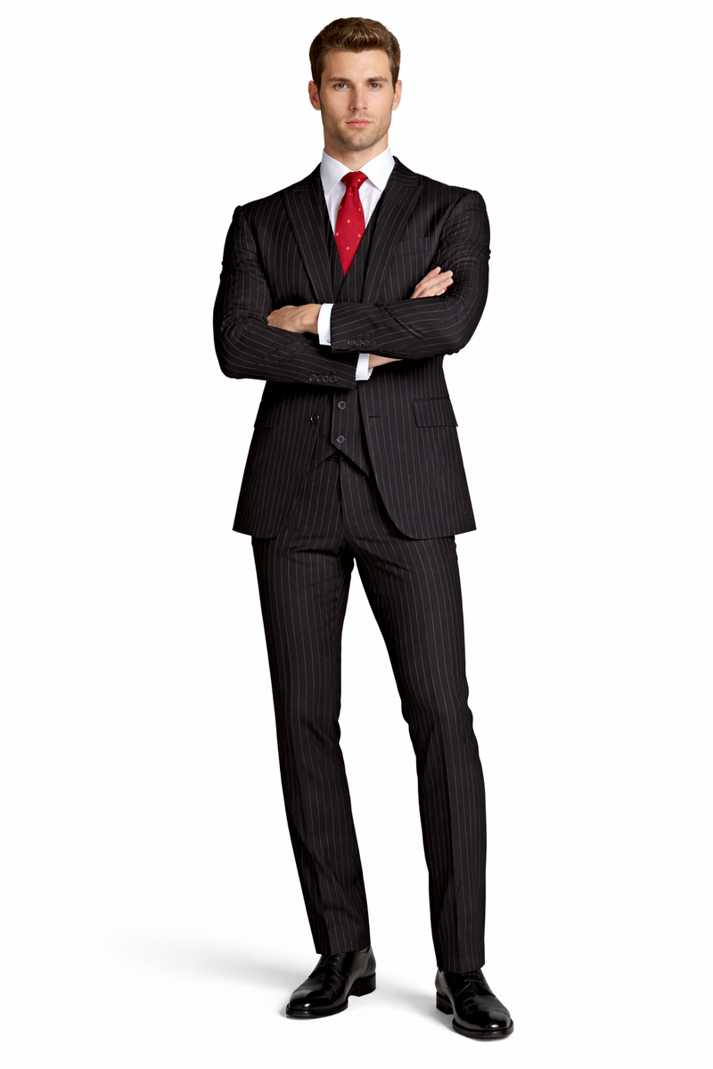 Mens Great Gatsby Outfit - 1920s Gangster Outfit Look in Black