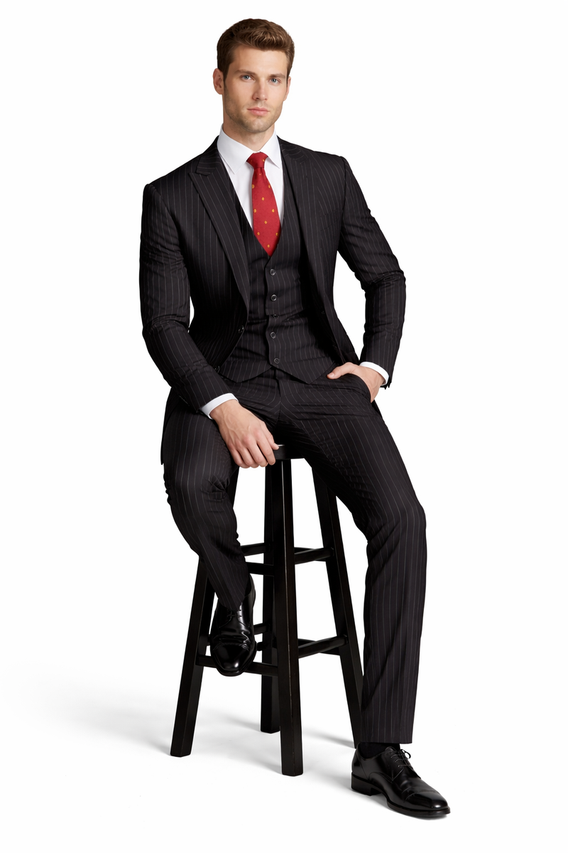 Mens Great Gatsby Outfit - 1920s Gangster Outfit Look in Black