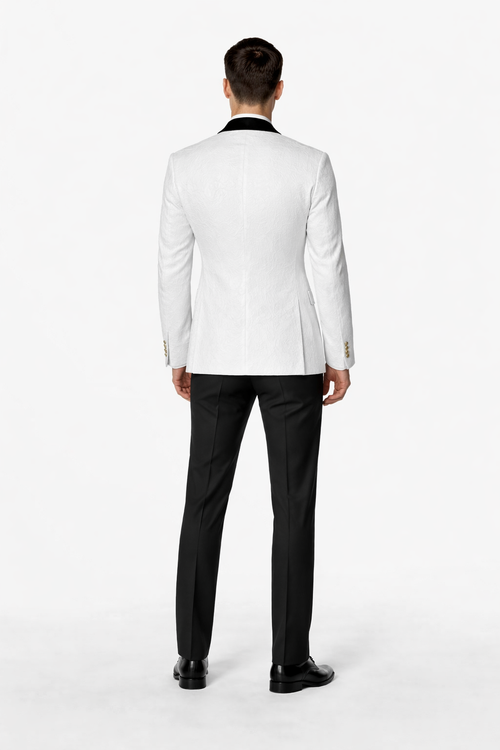 Mens Green and White Suits Tuxedos