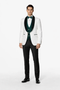 Mens Green and White Suits Tuxedos