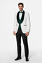 Mens Green and White Suits Tuxedos
